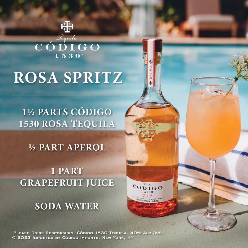 Codigo 1530 Rosa Tequila - 375ml Bottle, 4 of 9