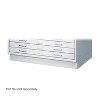 Safco 5-Drawer Steel Flat File Closed Base Light Gray Letter 4970LG - 2 of 2