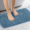 Unique Bargains Soft Fluffy Shag Plush Non-Slip Bathroom Mats 2 Pcs - image 2 of 4