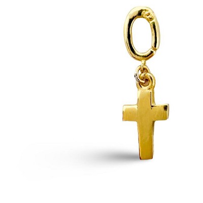 14k Gold Plated Charm - Cross | Ethicgoods : Target