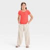 Girls' Short Sleeve Textured T-Shirt - Cat & Jack™ - 3 of 3