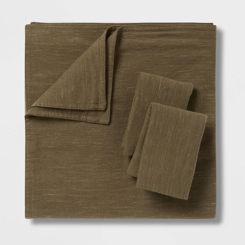 Space Dyed Cotton Linen Duvet Cover & Sham Set - Threshold™, 5 of 10