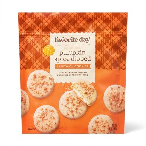 Fall Harvest Pumpkin Spice Dipped Sandwich Cookies - 6.5oz - Favorite Day™ - 1 of 4