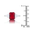 Slickblue 4.5ct CZ Engagement Ring for Women, Classic Style, Rhodium Plated, Trillion Cut, Color Options, Sizes 5-10 - 4 of 4