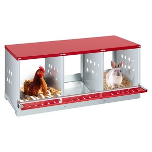 Chicken Nesting Box,Easy Egg Collection Large Vented Holes Chicken Coop Equipment with Vented Holes, Heavy Duty Chicken Nesting Boxes for Hens - 1 of 4