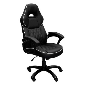 High Back Executive Sport Race Office Chair. Color: Black - 1 of 4