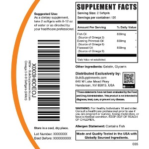 BulkSupplements Omega 3-6-9 Softgels - 1 of 4
