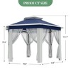 Outdoor Patio Gazebo 13'x13' with Expansion Bolts, Heavy Duty Party Tent & Shelter with 6 Zippered Mesh Netting - 2 of 4
