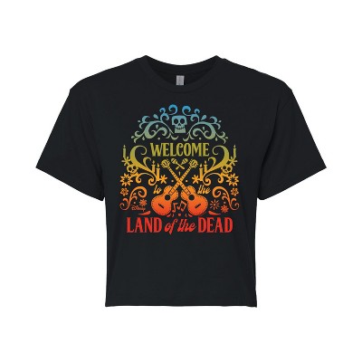 Women's - Coco - Welcome To The Land Of The Dead Cropped Graphic T-Shirt