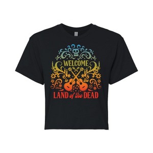 Women's - Coco - Welcome To The Land Of The Dead Cropped Graphic T-Shirt - 1 of 4