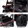 12V Kids Dump Truck Ride On w/Sun Shade, Electric Car w/Remote, LED Lights, Shock Absorption, 3 Speeds, MP3/USB - 4 of 4