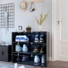 NicBex 3-Tier Shoe Cabinet with RGB Led Light,Freestanding Shoe Organizer for Hallway,Entryway - 2 of 4