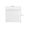 JAM Paper 11.5" x 11.5" Large Square Invitation Envelopes White Bulk 250/Box (3992321H) - 3 of 3