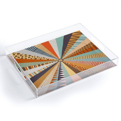 17" x 14" Acrylic Alisa Galitsyna Patchwork Tray - society6