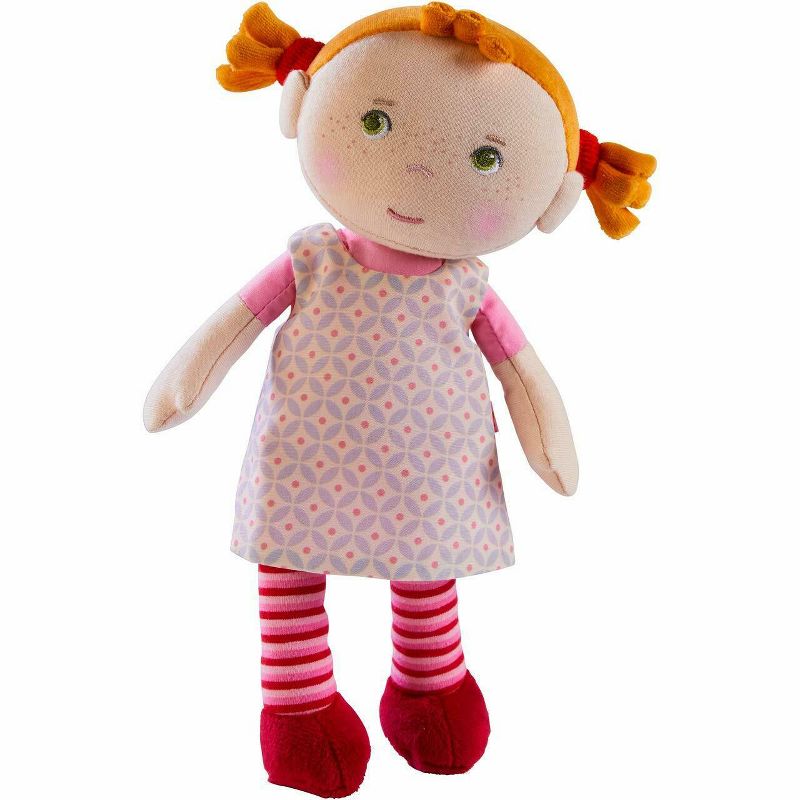 HABA Snug Up Roya - 10" Soft Doll with Fuzzy Red Pigtails and Embroidered Face, 1 of 17