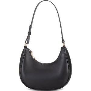 Paaaawaters Crescent Shoulder Bags for Women Cute Hobo Tote Handbag Under the Arm Purses Mini Clutch Purse with Zipper - 1 of 4