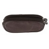 CTM Napa Leather Zip Around Double Eyeglass Case Holder - 2 of 3