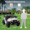 Ride On Truck Car, 12V Ride On Toy w/Parent Remote Control, Steering Wheel Music - 4 of 4