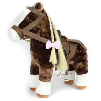 Playtime By Eimmie 18 Inch Doll Plush Horse with Saddle