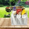 LunaLulinlk Utensil Caddy Silverware, Napkin Holder and Condiment Organizer, Multi-Purpose Steel Mesh Caddy - 4 of 4
