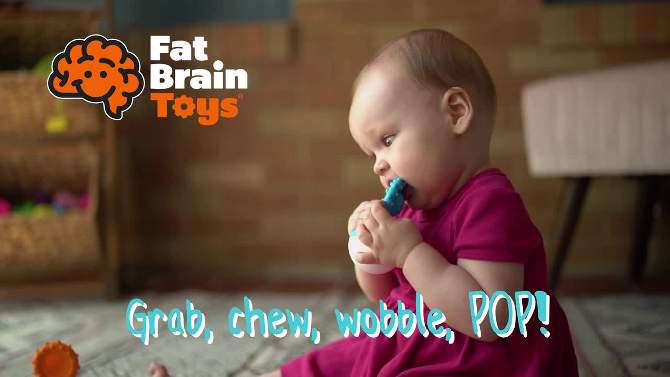 
Fat Brain Toys Baby Rattle Dimpl Wobl, 2 of 5, play video