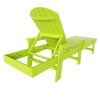 WestinTrends Dylan Adirondack Poly Reclining Chaise Lounge With Arms - 4 of 4