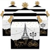 Big Dot of Happiness Stars Over Paris - Treat Box Party Favors - Parisian Themed Party Goodie Gable Boxes - Set of 12 - 2 of 4
