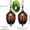Gothic Vintage Witch Cameo Dangle Earrings, Crystal Glass Victorian Punk Halloween Jewelry for Women Witch1 One Size - 4 of 4