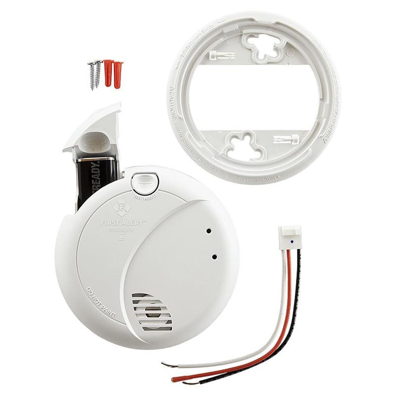 First Alert Hard-Wired w/Battery Back-up Photoelectric Smoke Detector, 3 of 4