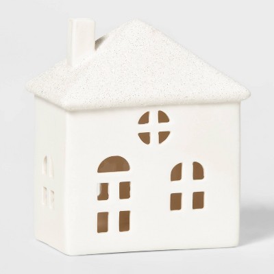 Ceramic Stout House Decorative Figurine White - Wondershop™