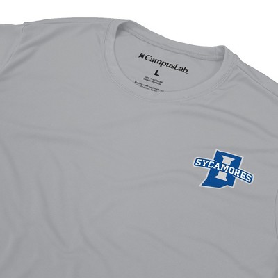Men's Indiana State University Adult Sport Long Sleeve Left Chest Logo