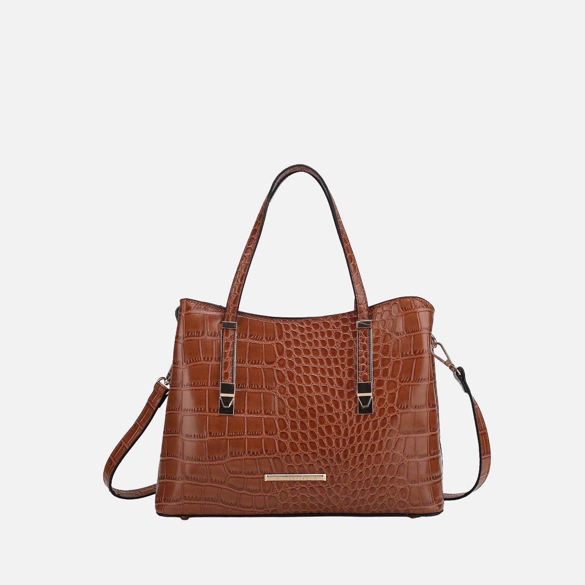 MKF Collection Aurelia Crocodile-Embossed Vegan Leather Women's Tote Stylish Shoulder Handbag by Mia K - thumbnail 9