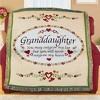 Collections Etc Granddaughter Heart Tapestry Throw Blanket Standard - 2 of 2