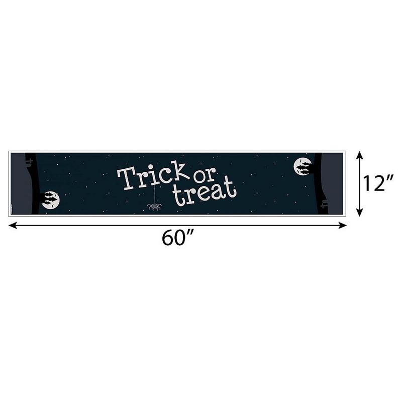Big Dot of Happiness Trick or Treat - Petite Halloween Party Paper Table Runner - 12 x 60 inches, 3 of 4