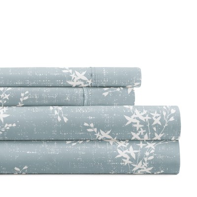 Pattern Bed Sheet Set, Soft Double Brushed Microfiber, 4 Piece, Delicate Details - Becky Cameron