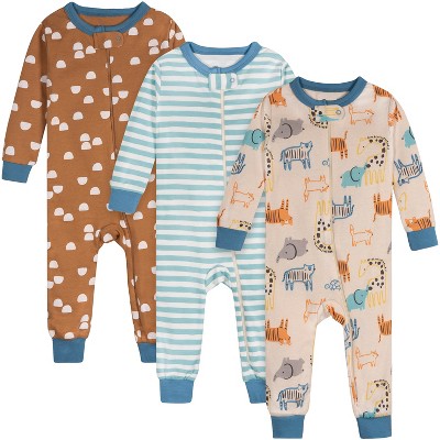 Onesies Brand Baby Boys' 3-Pack Footless Unionsuits