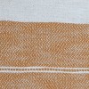 Orange Striped Hand Woven 50 x 60" Cotton Throw Blanket with Hand Tied Tassels - Foreside Home & Garden - 3 of 4