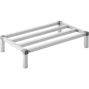 VEVOR Aluminum Dunnage Rack, 36” x 20” Commercial Food Floor Rack, 8” Off the Floor, 1000 lbs Capacity All-Welded Aluminum Storage Rack - 1 of 4
