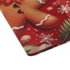 Unique Bargains Christmas Place Mats Gingerbread Man Flax Red Brown Green 11.8"x17.7" 2 Pcs - 4 of 4