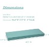 Aoodor 46.5'' x 17.7'' x 3'' Patio Bench Cushion, Olefin Fabric Slipcover Sponge Foam, Outdoor Use - 3 of 4