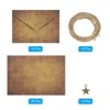 Unique Bargains Vintage Texture Paper DIY Design Wedding Card Envelopes 10 Set - 3 of 4