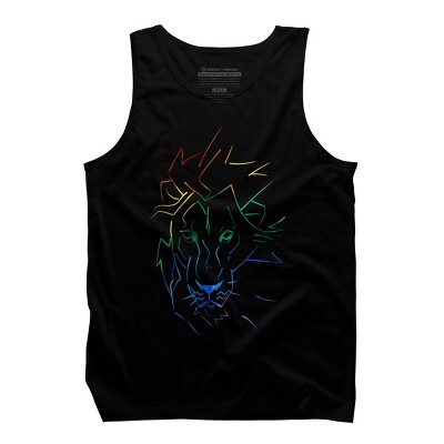 Adult Design By Humans Roar Your Pride Lion Rainbow By WheelsAflame Tank Top