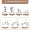 Whisen 7-in-1 Stroller & Baby Tricycle Baby Push Bike, Foldable Toddler Bike with Adjustable Handle, Canopy, Guardrail - 4 of 4