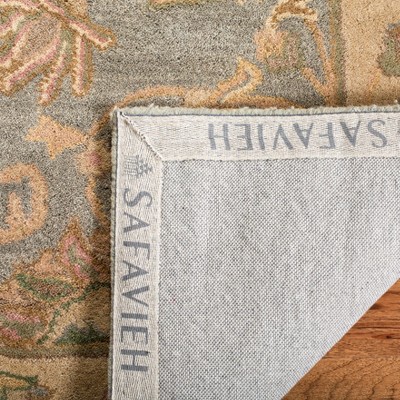 Hand-Tufted Blue and Beige Wool 6' x 9' Area Rug