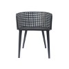 Outdoor Iron Patio Chairs Set of 2,Rust Resistant Metal Dining Chairs for Garden or Porch,Modern Outdoor Conversation Chairs-Cuddlewood - 3 of 4
