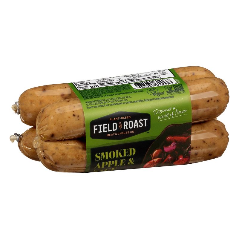 Field Roast Vegan Smoked Apple &#38; Sage Plant Based Sausages - 12.95oz/4ct, 2 of 4