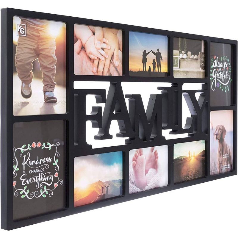 Kiera Grace 14.5&#34;x28.5&#34; Family Collage Frame Black, 2 of 7