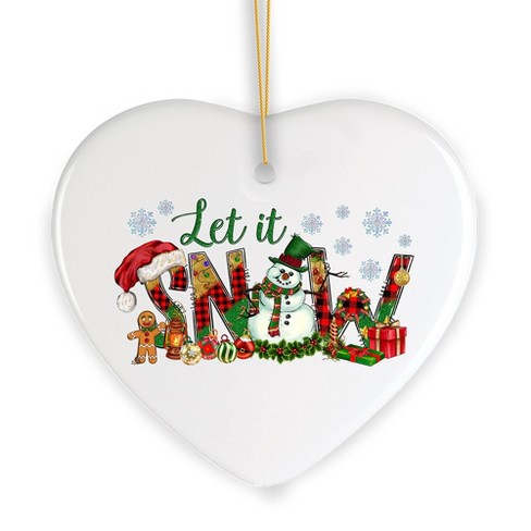 Radiant Charm Let it Snow Christmas Ornament| OrnamentallyYou - image 1 of 4