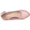 Allegra K Women's Platform Ankle Strap Chunky Heel Mary Janes Pumps - 4 of 4