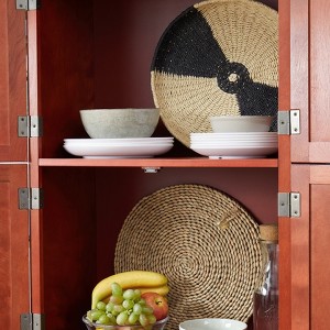 JHX 68" White Multi-Functional Sideboard, Large Capacity Storage Cabinet for Living Room, Bedroom & Office, 23.7"L x 15.0"W x 68"H - 1 of 4